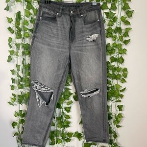 Grey American Eagle Mom Jeans